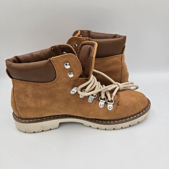 Steve Madden Start Cognac Boots Tan Suede Boots Women's Size 8 -Style# STRT01S1 - Picture 4 of 13